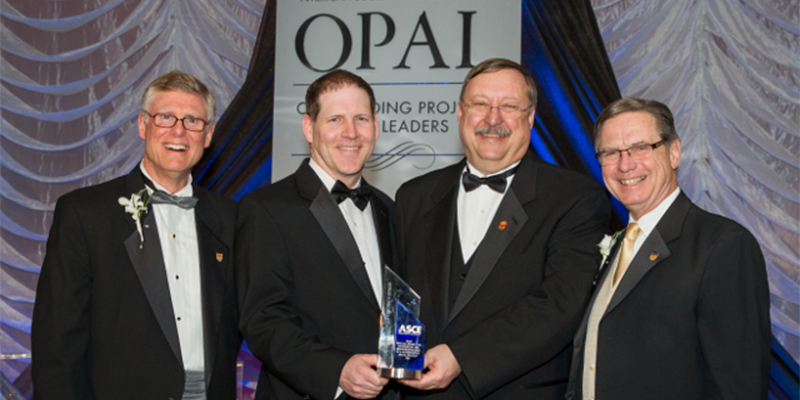 CMA team getting an opal award